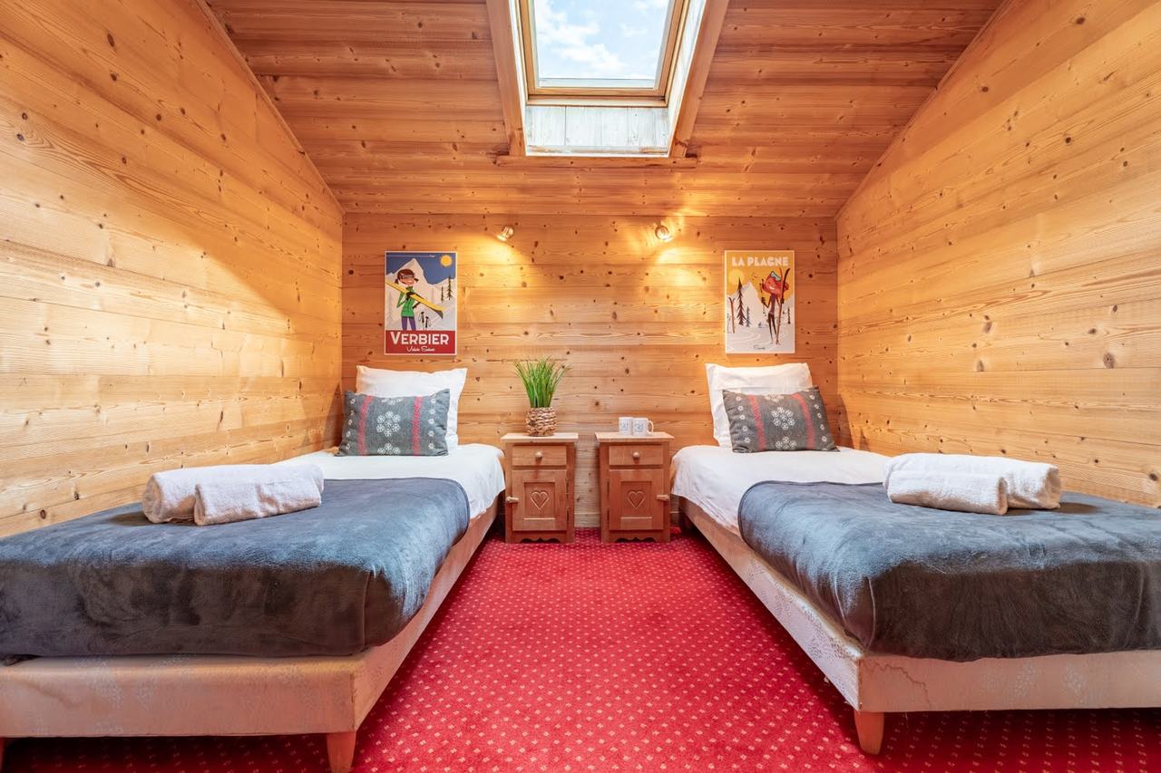 Chalet Marjorie Les Gets twin room